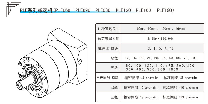 PLE系列精密行星減速機